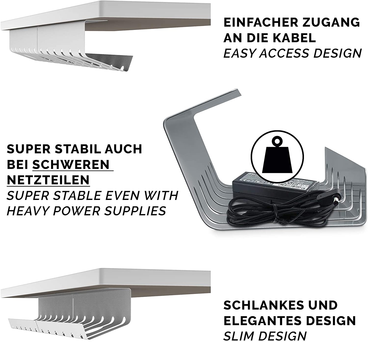 Under-Desk Cable Management for Office Tables Say Hello to a Clutter-Free Workspace