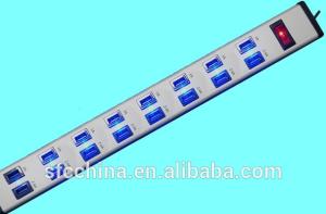 Wholesale 5V 2.4A and 1A USB 16-PORTS CHARGING STATION FOR iPad mobile MP3 from china suppliers