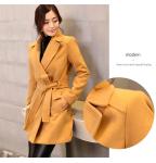 2016 fashion women turn-down collar polyester coat elegant coats