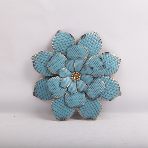 Exquisite Metal Flower Ornaments Customized Metallic Wall Decor Rustproof