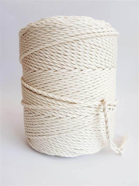 4mm Cotton Macrame Rope for DIY Packaging and Floral Arrangements