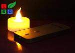 Remote Controlled Flameless LED Candle Lights , Pillar Flickering LED Commercial