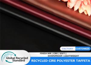 Wholesale 400T GRS Taffeta Polyester Lightweight Jacket Recycled PET Fabric Waterproof Clothing from china suppliers