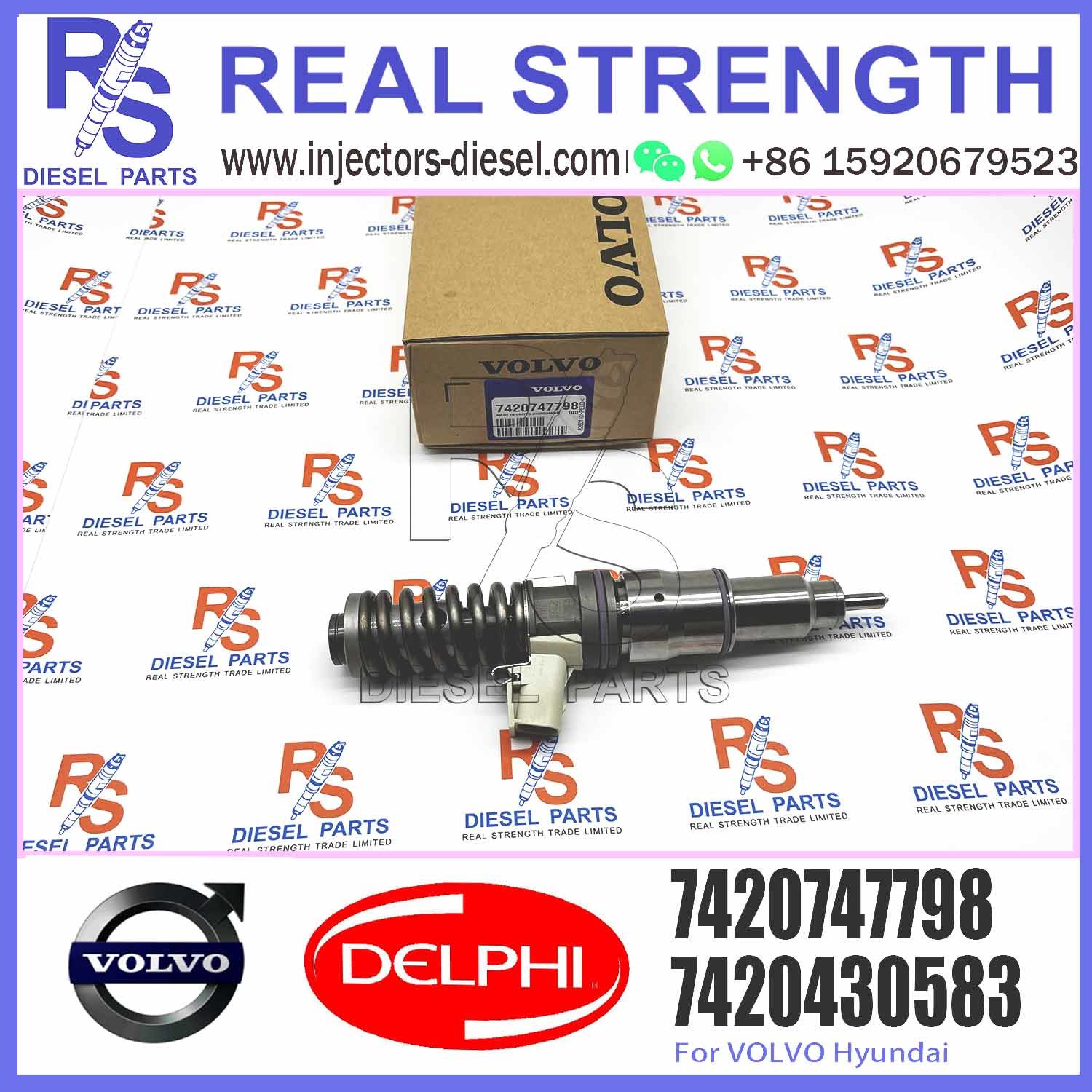 Diesel Fuel Injector 20747798 85000675 21644600 85003950 7420747798 7421582098 E3.18 for V-O-L-V (RENAULT) MD9 3503