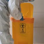 1 Ton Customized Logo Medical Liners Plastic Biohazard Bags Yellow Security HDPE