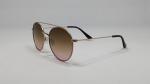 Round Polarized Sunglasses Metal Frame Flat Circle Oversized Glasses for Women