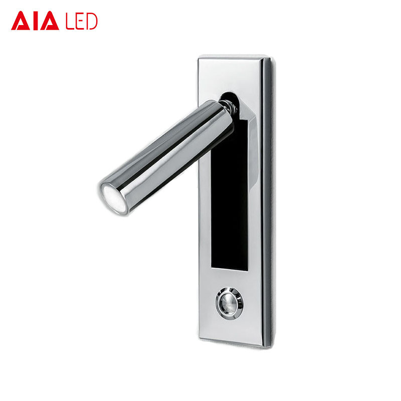 Adjustable recessed bedside wall light /led reading light headboard wall light for hotel
