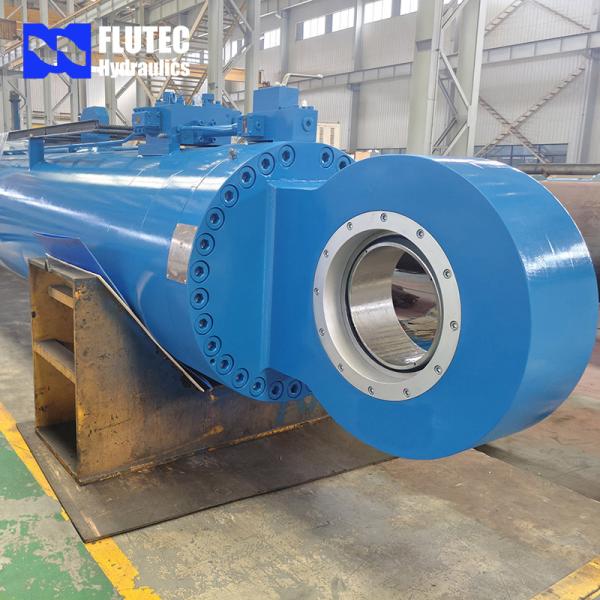 Luffing Offshore Piling Barge Marine Hydraulic Cylinder With Piston Different Surface Treatments