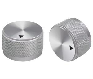 Wholesale Silver Aluminum Alloy Potentiometer Control Knob Volume Audio Electric Guitar Bass Screw Type 25 x 15.5mm (dh) from china suppliers