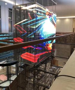 Wholesale Indoor LED Advertising Display for Shopping Mall , Transparent LED Screen Slim Panel from china suppliers