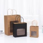 Varnishing Custom Printed Paper Bags Square Bottom Bags for clothing shoes