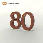 ISO9001 Standard Rusted Steel Letterbox Contemporary Geometric