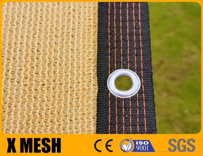 Balcony Roof Triangular Hdpe Sun Shade Net Beige Knitted Customizable
