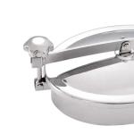 304 316 Stainless Steel Sanitary Manhole Cover For Wine Can Hand Hole Round