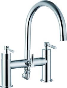 Wholesale Chrome Finish Double Handle Brass Material Bath Shower Mixer T80511 from china suppliers