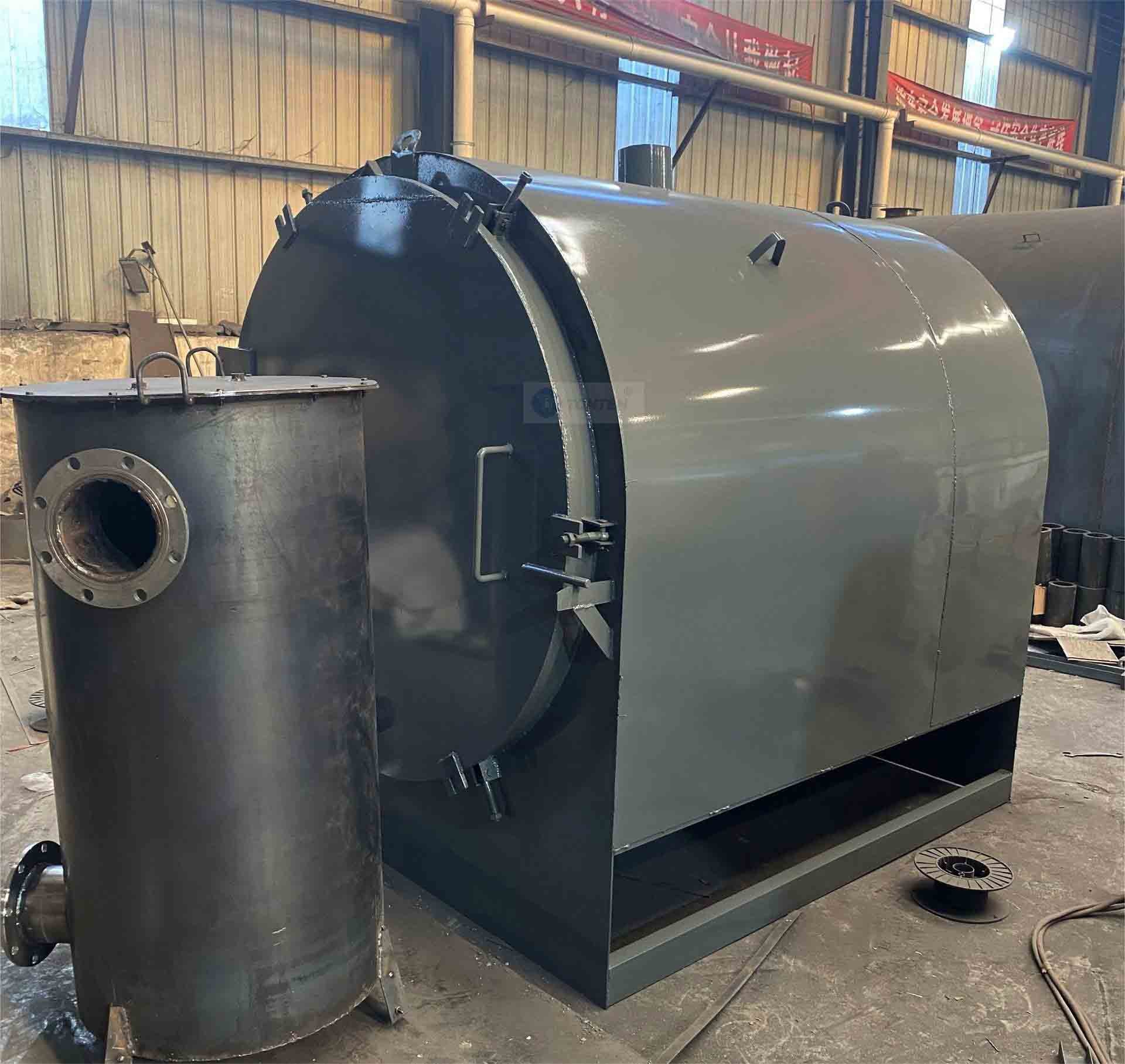 Wood Sawdust Drum Carbonization Furnace Coconut Shell 2000kg