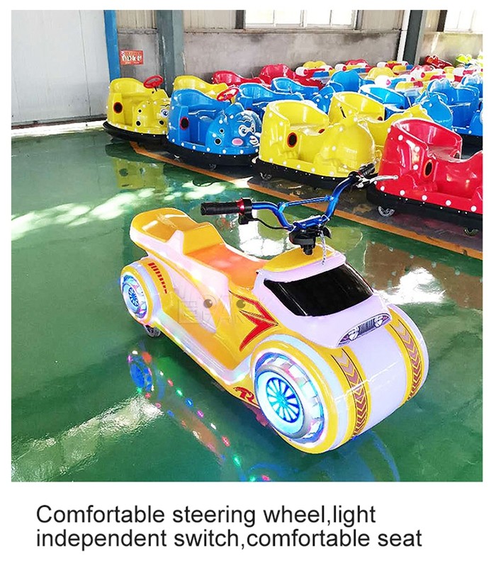Amusement Park Battery Operated Electrical The Phantom Motorcycle Bumper Car