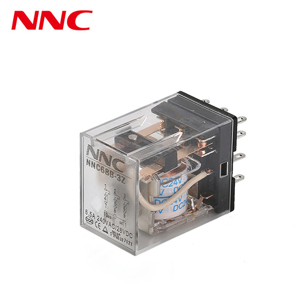 NNC68B-2Z 3Z 4Z with switching capability up to 10A miniature pcb industrial control dc12v relay