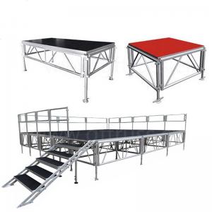 Wholesale 1.22*2.44m Mobile Aluminum Stage Platform Black Red Color from china suppliers