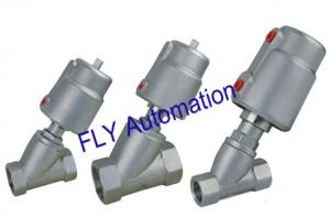 Wholesale 2000 Threaded Port 2/2 Way Angle Seat Valve Integrated Pneumatic PPS Actuator from china suppliers