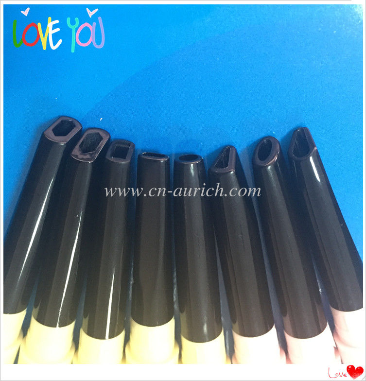 OEM customized color 10x140mm plastic double head eyebrow pencil with different nib