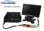 Double SD Card CCTV DVR Recorder , 720P 8 Channel Vehicle DVR With Camera