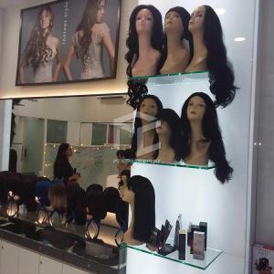 Wholesale 10mm Tempered Glass Wig Display Case OEM With Store Interior Design from china suppliers