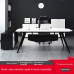 Modern Single Person Office Desk and Chair Stylish Furniture for Manager's