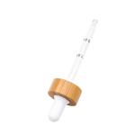 Bamboo Wood Burette With Rubber Tip Graduated Straw Burette