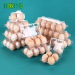 Disposable 30 Holes Plastic Egg Cartons Lightweight Blister With Handle