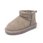 Winter Cowhide Snow Boots Plus Velvet Genuine Leather Short Boots Waterproof Non