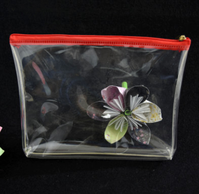 Waterproof Cosmetic EVA Plastic Bag , Vinyl Gift Bag For Christmas