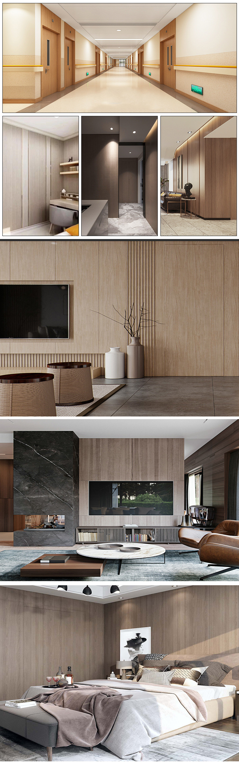 Factory Wholesale 5 And 8mm Bamboo Charcoal Wall Board Interior Pvc Wall Panel Waterproof Wall Panel Decorative