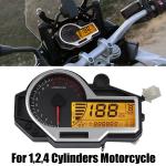 LCD Motorcycle Digital Speedometer , DC 8-12V Universal Motorcycle Odometer