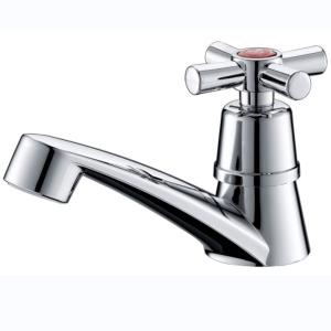 Wholesale Chrome Plated Plastic Metal Hybrid Basin Faucet For Office Building Bathroom from china suppliers