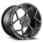 Alloy Rims 21 Gloss Black Customized Alloy Rims Audi Q7 / 22 inch 2-PC Forged
