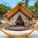 Beige Color Luxury Safari Camping Tent Safari Tents For Glamping Camping