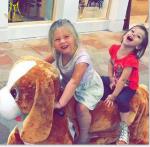 Hansel shopping mall kids token ride motorized unicorn ride unicorn scooters