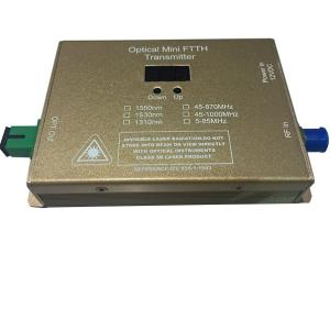 Wholesale 12mW FTTH 1550nm Cable TV Optical Transmitter , CATV RF Fiber Transmitter 47~1000MHz from china suppliers