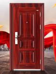 Entrance Iron Main Gate Door , Side Opening Design Security Steel Doors