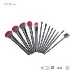 Cosmetic Brush Kits Travel Makeup Brush Set With Classic Black Wooden Handle