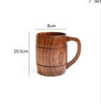 380mL Handmade Wooden Beer Mug Jujube Eco Friendly Coffee Cups