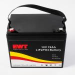 Charged 12V Lithium Iron Phosphate Battery LFR 75AH Electric Motorcycle Battery