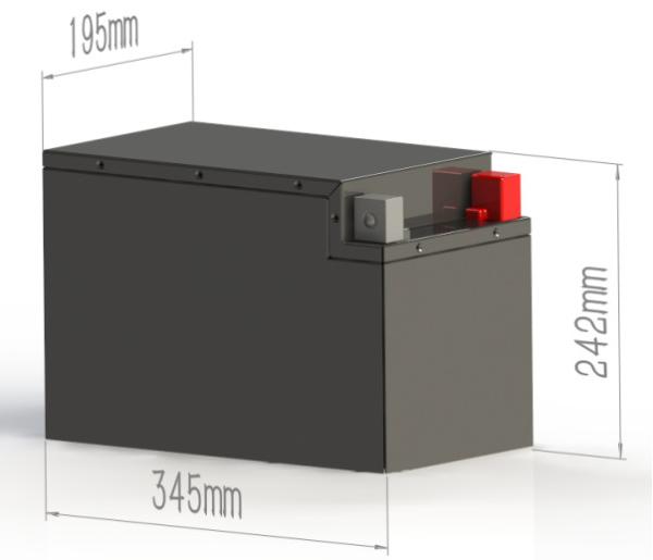 25.6V 100Ah Motorcycle Battery Fast Charging Electric Two Wheeler And Tricycle