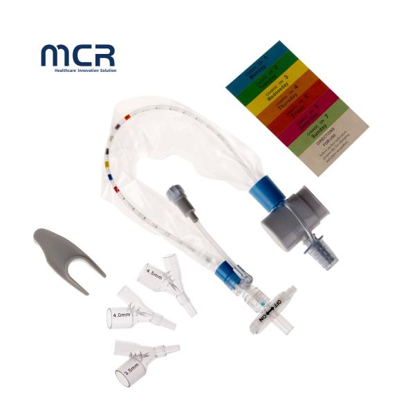 Disposable Closed Suction Catheter For Children 72 Hours with smooth blue