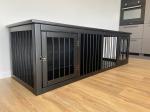 CE Wood Pet Furniture Double Door Wood Dog Crate Handmade W140*D50*H50cm