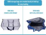 Heavy Duty Extra Large Clear Moving Bags W/Backpack Straps Strong Handles &