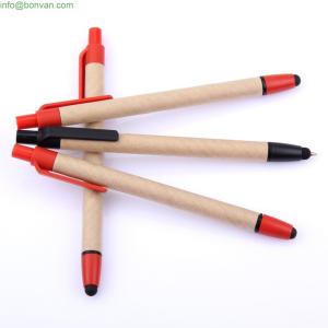 Wholesale eco paper touch stylus pen,paper stylus touch pen, advertising paper pen from china suppliers