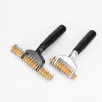 Two Small Metal Axles Smooth Carpet Seam Roller Black