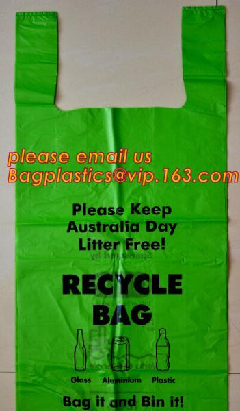 100% Enviroment PLA Bio Corn Starch Plastic Grocery Carry Packaging Manufacturer
